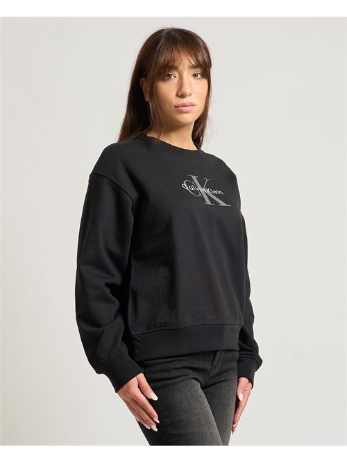 Felpa con monogramma Calvin Klein donna CALVIN KLEIN | LV047B234GUB1